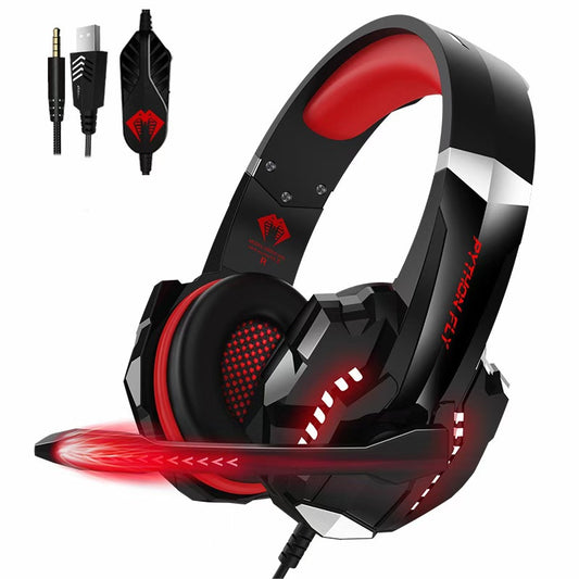 Python Fly G9000 Pro Wired Gaming Headset (Surround Sound Noise Cancellation)