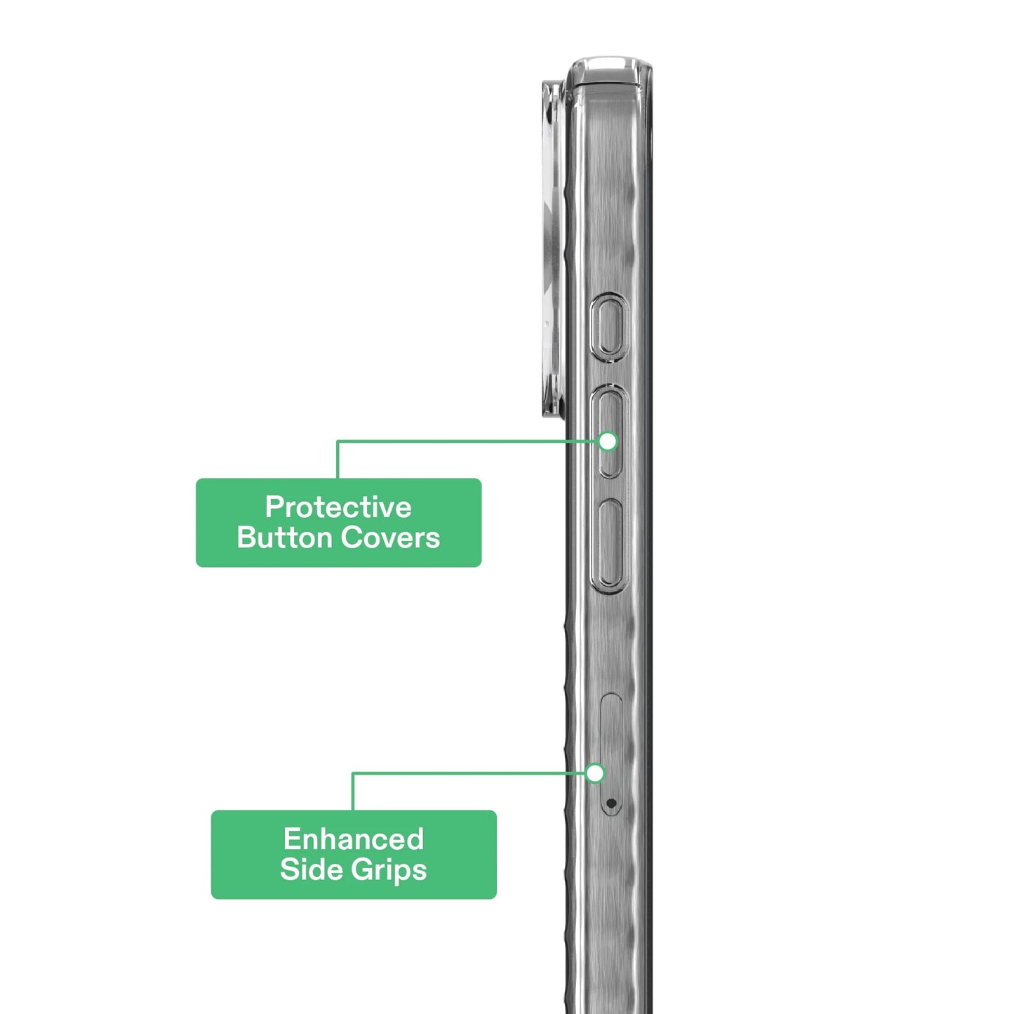 Protective Gel Phone Case for Iphone 16 Pro Max - Clear