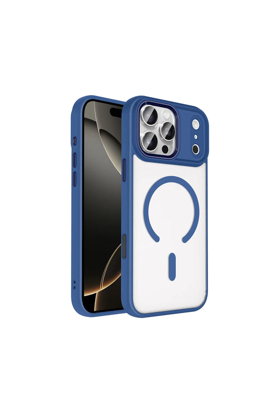 Iphone 17 Pro Max Case Chrome Magnetic Charging Armor Cover