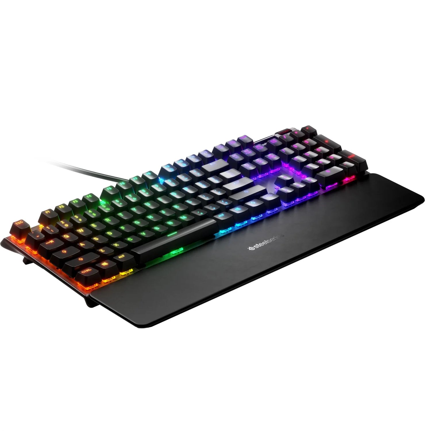 Apex 5 Mechanical Gaming Keyboard - Per-Key RGB Illumination , OLED Smart Display - Black